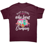 Just a Girl Who Loves CAMPING Unisex T-Shirt