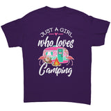 Just a Girl Who Loves CAMPING Unisex T-Shirt