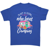 Just a Girl Who Loves CAMPING Unisex T-Shirt