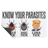 KNOW Your Parasites TRUMP Luna Tick CAR MAGNET