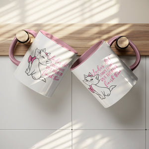 Ladies Don't Start Fights, but They Can Finish Them, Cat 11oz Coffee Mug