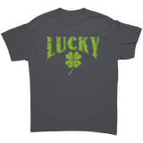 Lucky_with_a_4_Leaf_Clover_Unisex_T-Shir_Charcoal_Front_Mockup.png