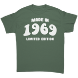 MADE_in_1969_Limited_Edition_Unisex_T-Sh_Military_Green_Front_Mockup.png