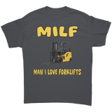 MILF_Man_I_Love_Forklifts_Unisex_T-Shirt_Charcoal_Front_Mockup.png