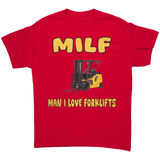 MILF_Man_I_Love_Forklifts_Unisex_T-Shirt_Red_Front_Mockup.png