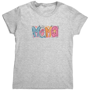 Mama_Colorful_Mom_Design_Womens_T-Shirt_Ash_Mockup.png