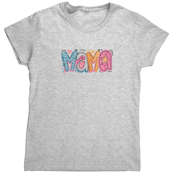 Mama_Colorful_Mom_Design_Womens_T-Shirt_Ash_Mockup.png