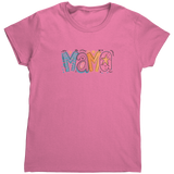Mama_Colorful_Mom_Design_Womens_T-Shirt_Azalea_Mockup.png