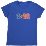 Mama_Colorful_Mom_Design_Womens_T-Shirt_Royal_Mockup.png