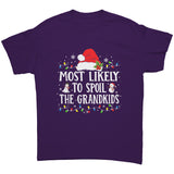 Most likely to Spoil the Grandkids Christmas Unisex T-Shirt