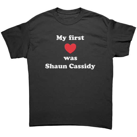 My_First_Love_was_Shaun_Cassidy_Unisex_T_Black_Front_Mockup.png