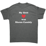 My_First_Love_was_Shaun_Cassidy_Unisex_T_Graphite_Heather_Front_Mockup.png