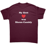 My_First_Love_was_Shaun_Cassidy_Unisex_T_Maroon_Front_Mockup.png