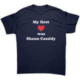 My_First_Love_was_Shaun_Cassidy_Unisex_T_Navy_Front_Mockup.png