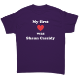 My_First_Love_was_Shaun_Cassidy_Unisex_T_Purple_Front_Mockup.png