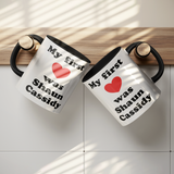 My First Love was Shaun Cassidy White or Color Accent 11 oz Coffee Mug