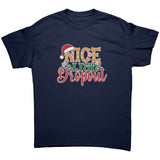 Nice List Dropout Christmas Humor Unisex T-Shirt