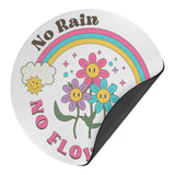 No Rain, No Flowers Encouragement Car Magnet