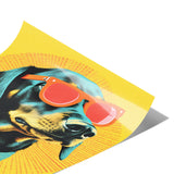 POP ART Look DACHSHUND Wearing Sunglasses 11x14 PRINT POSTER