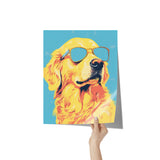 POP ART Look GOLDEN Retriever Wearing Sunglasses 11x14 PRINT POSTER