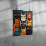 POP ART Look Multiple CATS 11x14 PRINT POSTER