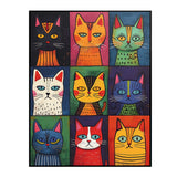 POP ART Look Multiple CATS 11x14 PRINT POSTER