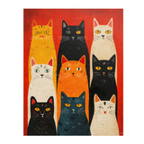 POP ART Look Multiple CATS 11x14 PRINT POSTER