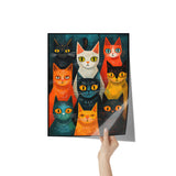 POP ART Look Multiple CATS 11x14 PRINT POSTER