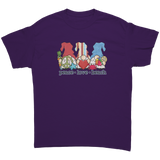 Peace_Love_Beach_Garden_Gnomes_Unisex_T-_Purple_Front_Mockup.png_15786464
