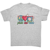 Peace Love Cocoa Christmas Design Unisex T-Shirt