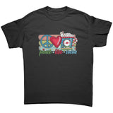 Peace Love Cocoa Christmas Design Unisex T-Shirt