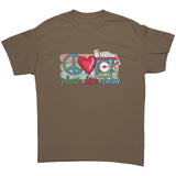 Peace Love Cocoa Christmas Design Unisex T-Shirt