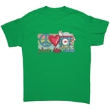 Peace Love Cocoa Christmas Design Unisex T-Shirt