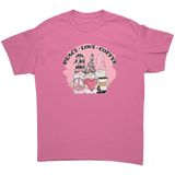 Peace_Love_Coffee_Garden_Gnomes_Unisex_T_Azalea_Front_Mockup.png_15786518