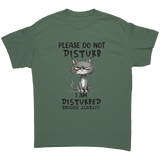 Please_Do_Not_Disturb_Funny_Cat_T-Shirt_Military_Green_Front_Mockup.png