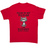 Please_Do_Not_Disturb_Funny_Cat_T-Shirt_Red_Front_Mockup.png