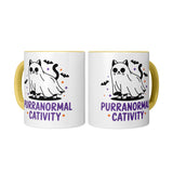 Purranormal Cativity Funny Ghost Cat 11oz White or Color Coffee Mug