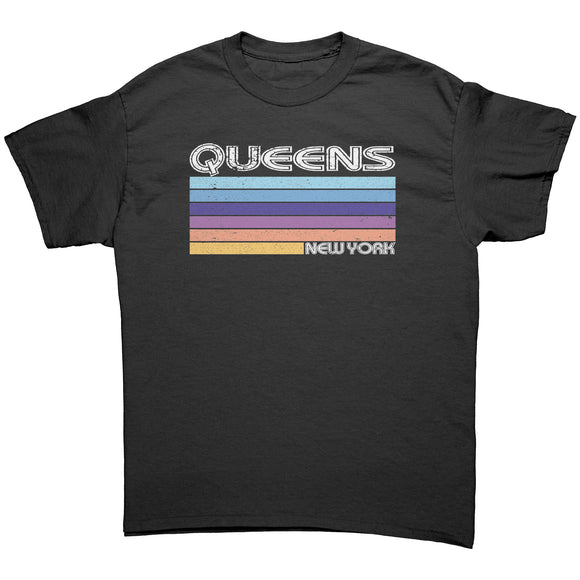 QUEENS, NEW YORK Retro 70’s 80’s Look Unisex T-SHIRT