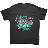 RAISED on 80s ROCK MUSIC Unisex T-Shirt, Gildan Brand