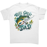 Reel_Great_Dad_Fishing_Design_Unisex_T-S_White_Front_Mockup.png