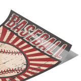 Vintage Retro Look 11x14 BASEBALL Poster, Bar Decor, Man Cave Decor