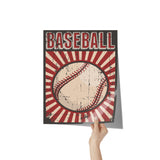 Vintage Retro Look 11x14 BASEBALL Poster, Bar Decor, Man Cave Decor