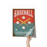 Vintage Retro Look 11x14 BASEBALL Poster, Bar Decor, Man Cave Decor