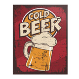 Vintage Retro Look 11x14 BEER Poster, Great for Bar or Man Cave