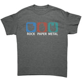 Rock, Paper, Metal Unisex T-Shirt