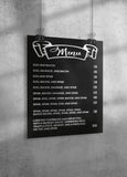 SPAM Menu Poster 11 x 14 Monty Python Inspired Faux Chalkboard Look