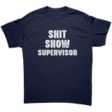 Shitshow_Supervisor_Unisex_T-Shirt_Navy_Front_Mockup.png