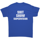 Shitshow_Supervisor_Unisex_T-Shirt_Royal_Front_Mockup.png