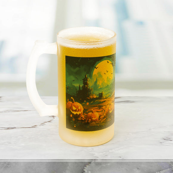 Spooky Halloween Design 16oz Frosted Beer Stein