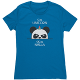 Unicorn_Ninja_Panda_Baby_Womens_T-Shirt_Turquoise_Mockup.png